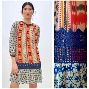 Anthropologie Verb by Pallavi Singhee Isa Beaded Embroidered Tunic Dress